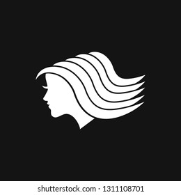 Hairstyle icon. Premium quality graphic design. logo, illustration, vector sign symbol for design