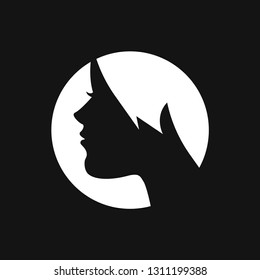 Hairstyle icon. Premium quality graphic design. logo, illustration, vector sign symbol for design