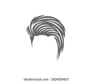 Modelo vectorial de diseño de logotipo de estilo de pelo, Hair salon e ilustración de estudio de belleza