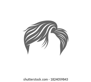 Hairstyle logo design vector template, Hair salon and beauty studio illustration