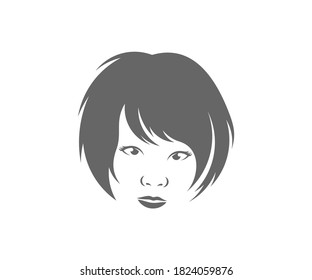 Hairstyle logo design vector template, Hair salon and beauty studio illustration