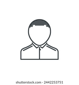 Hairstyle, style, barbershop, man, people, male, short icon, vector illustration