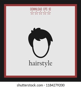 hairstyle vector icon