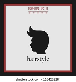 hairstyle vector icon