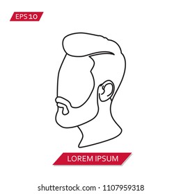 hairstyle vector icon symbol