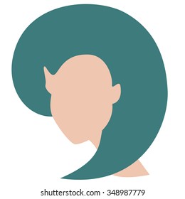 Hairstyles. Flat.