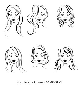 Imagenes Fotos De Stock Y Vectores Sobre Woman Hair Drawing
