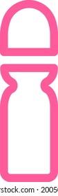 Hairstyling product, illustration, vector on a white background.