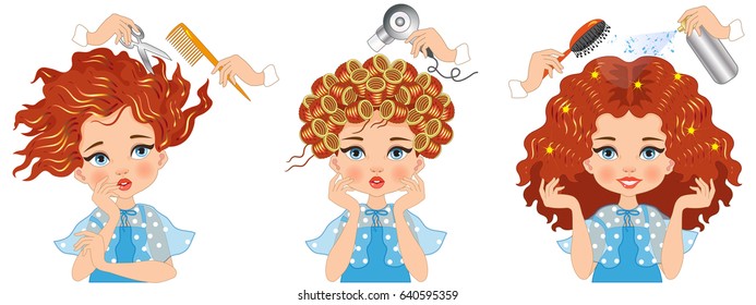 20,577 Hair styles steps Images, Stock Photos & Vectors | Shutterstock