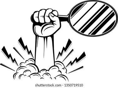 Hairstylist Arm Raised Up With Hand Holding Hairdresser Barber Equipment Tool For Cutting And Styling Hair Cut
