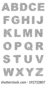hairy alphabet