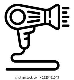 Hairy dryer icon outline vector. Hotel facility. Room resource