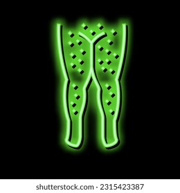 hairy leg shave neon light sign vector. hairy leg shave illustration