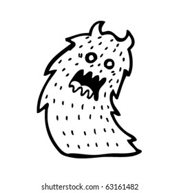 hairy monster cartoon