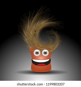 hairy monster character