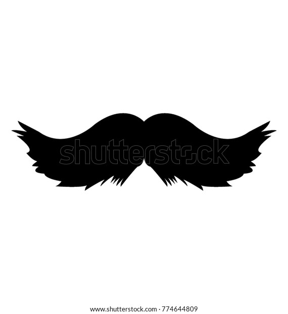 Hairy Thick Bushy Solid Icon Design Stock Vector Royalty Free