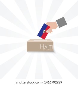 Haiti Elections Vote Box Vector 
