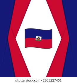Haiti Flag Abstract Background Design Template. Haiti Independence Day Banner Social Media Post. Haiti Design