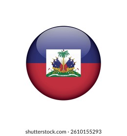 Haiti Flag Circle Vector Template
