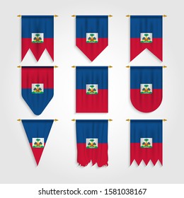 Haiti Flag in Different shapes, Flag of Haiti in Various Shapes
