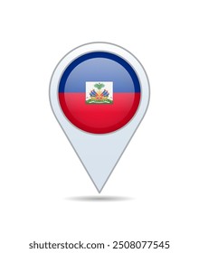 Haiti - Flagge für Karte. Vektorgrafik.