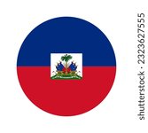 Haiti flag simple illustration for independence day or election