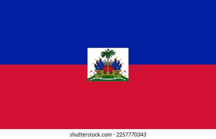 Haiti flag simple illustration for independence day or election