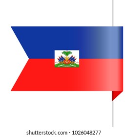 Haiti Flag Vector Bookmark Icon - Illustration