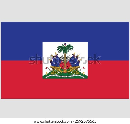 Haiti Flag Vector Design ,Haiti Country Flag