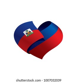 Haiti flag, vector illustration