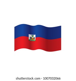 Haiti flag, vector illustration