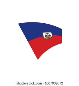 Haiti flag, vector illustration