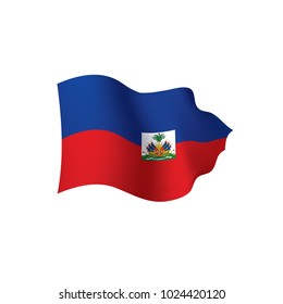 Haiti flag, vector illustration