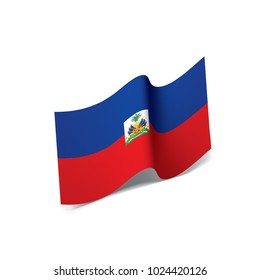 Haiti flag, vector illustration