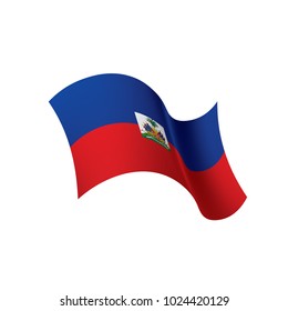 Haiti flag, vector illustration