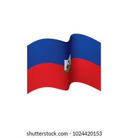 Haiti flag, vector illustration