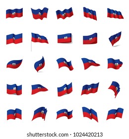 Haiti flag, vector illustration