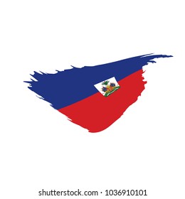 Haiti flag, vector illustration