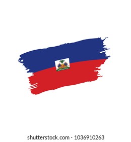 Haiti flag, vector illustration