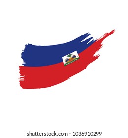 Haiti flag, vector illustration