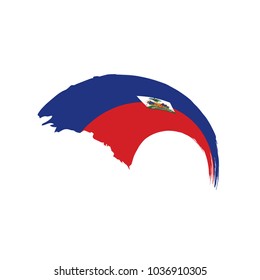Haiti flag, vector illustration