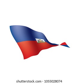 Haiti flag, vector illustration