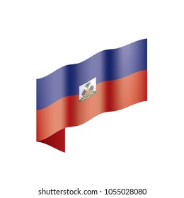 Haiti flag, vector illustration