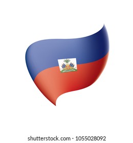 Haiti flag, vector illustration