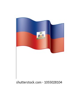 Haiti flag, vector illustration