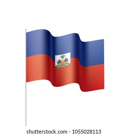 Haiti flag, vector illustration