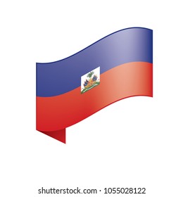 Haiti flag, vector illustration