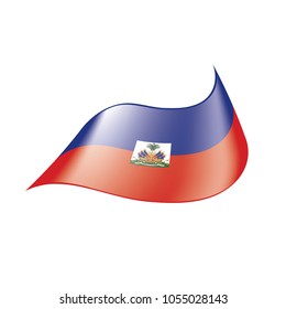Haiti flag, vector illustration