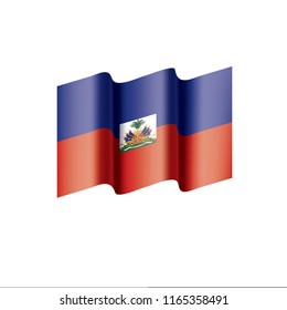 Haiti flag, vector illustration