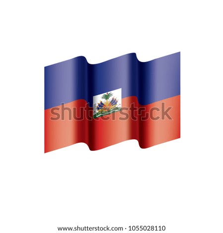 Haiti flag, vector illustration